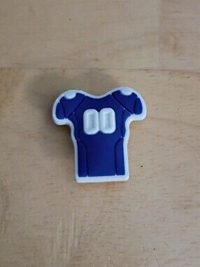 10 for $10 Jibbitz Croc Charm - Football Sports Jersey Blue 00 - New Charm 2